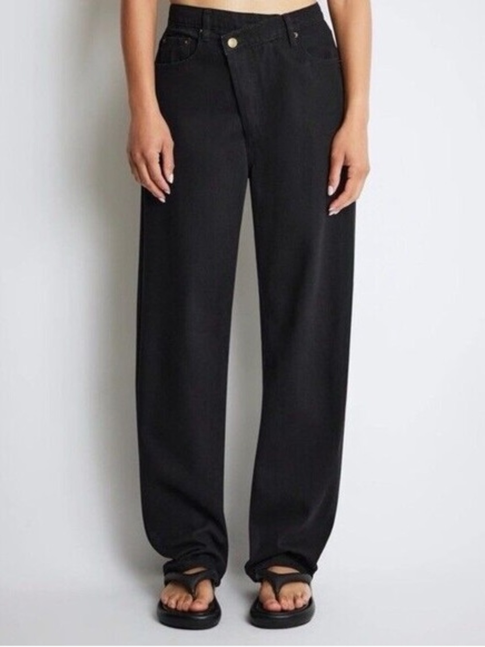 Roucha Dahl black denim jeans pants size BB